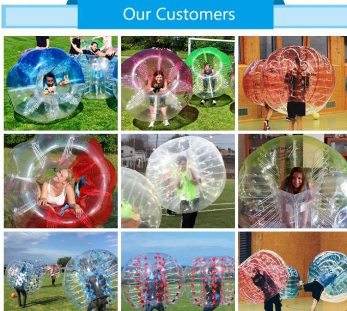 Customized Large Inflatable Bubble Soccer , Plastic Bubble Ball Soccer