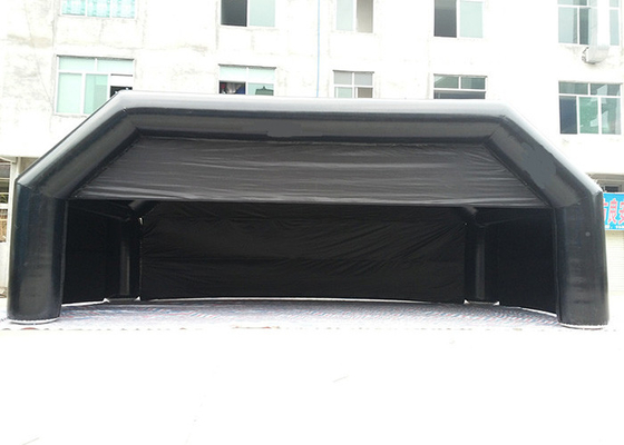 China 12m X 6m X 5mH Black Inflatable Tent Commercial Inflatable Shelter Tent supplier