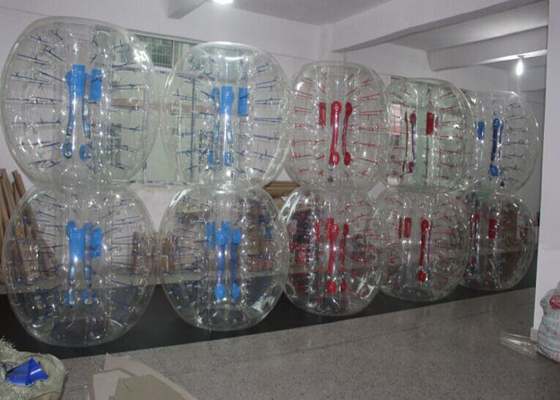 China Transparent Color Knocker Ball Soccer 1.2mDia / 1.5mDia / 1.8mDia Inflatable Human Balloon supplier