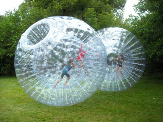 China Nontoxic Adults Crazy Inflatable Zorb Hamster Ball With Silk Printing supplier