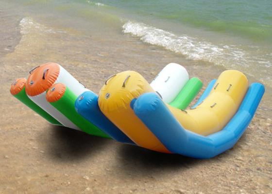 China Backyard Inflatable Water Park Games , Inflatable Water Seesaw For Aqua Park supplier