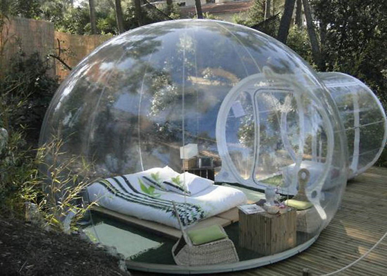 China Waterproof Transparent Bubble Tent , Outdoor Inflatable Bubble Camping Tent supplier