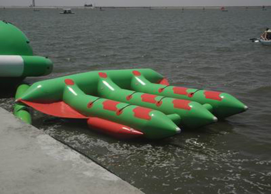 China Tarpaulin Inflatable Flying Fish Rafts , Inflatable Water Tubes For Lake supplier
