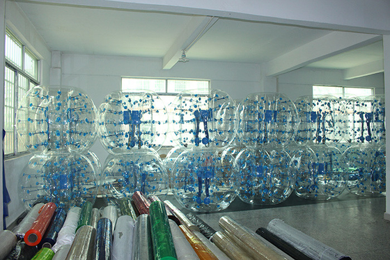 China Blue dot  0.7 mmTPU Inflatable Bumper Ball Bubble Ball Soccer supplier