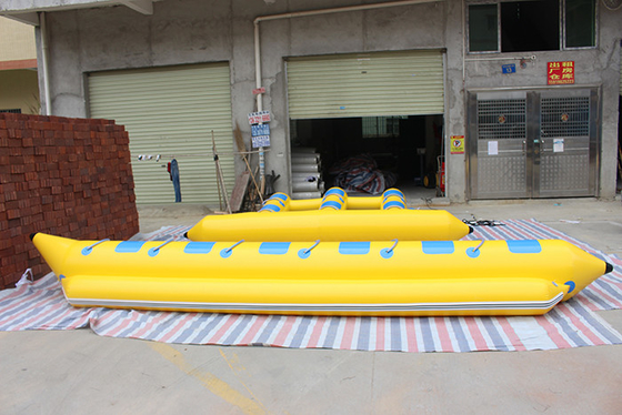 China Garden Red Orange Yellow Banana Boat Raft Suitable For Adults supplier