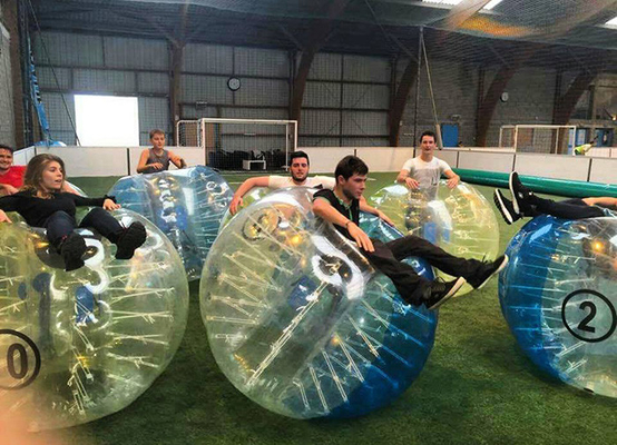 China Abrasion Resistance Inflatable Bubble Football 0.8mm - 1mm TPU Body Zorb Ball supplier