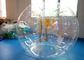 Transparent Inflatable Bubble Soccer , Yellow Handle / Straps / Rope Bubble Bump Soccer supplier