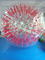 Grass Red Cord Inflatable Zorb Ball Inflatable Human Hamster Ball 2.8m x 1.8m Dia supplier