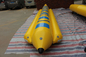 Green Blue 0.9mmPVC Inflatable Banana Boat Fly Fish 5 Seats supplier