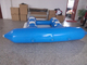 Green Blue 0.9mm PVC Water Sports Banana Boat 4m * 3m/3m*2.3 M supplier