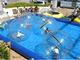 Adults Floating Inflatable Water Pool / Boat Swimming Pool For Amusement Park supplier