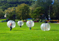Adults PVC / TPU Inflatable Human Bubble Ball Durability Transparent Color supplier