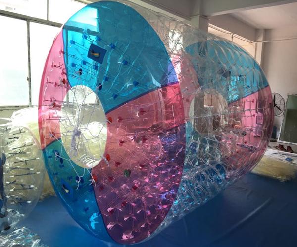 Commercial Polyether TPU Jumbo Water Rolling Inflatable Ball / Tube Toys