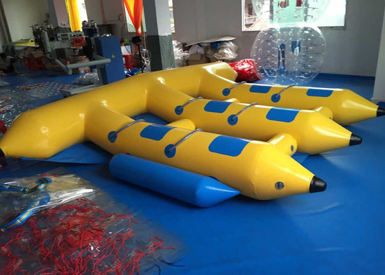 China Water Games Inflatable Fly Fishing Boats , Inflatable Banana Boat Towables supplier