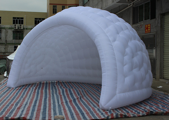 China 5.5mL x 4.5mH White Outdoor Inflatable Tent , Inflatable Dome Tent For Backyard supplier