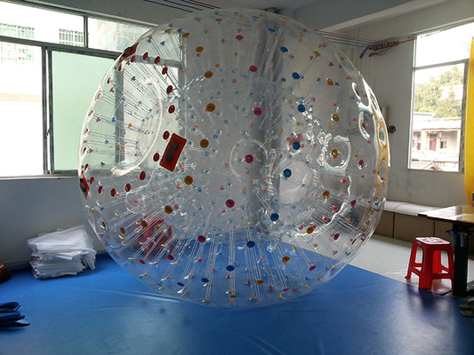 China Grass 0.8mm PVC Inflatable Human Sized Hamster Ball For Playground supplier