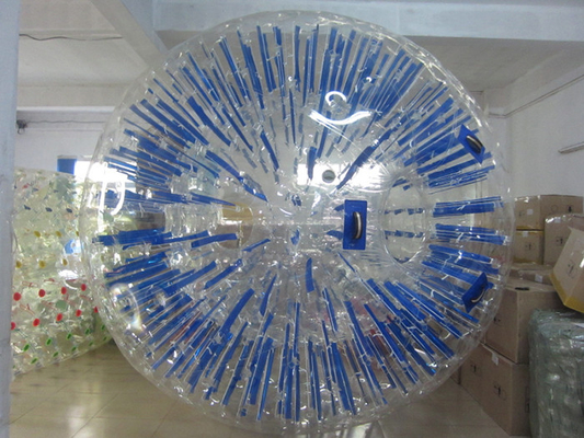 China Custom Blue Inflatable Zorb Ball / Amusement Park Hamster Balls For Humans supplier