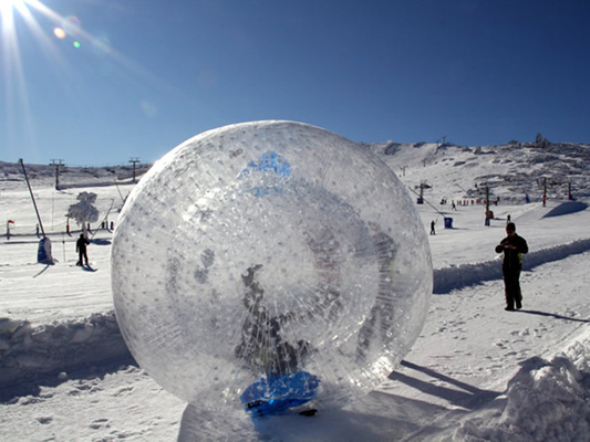 China Transparent Inflatable Zorb Ball For Snow / Giant Inflatable Zorbing Water Ball supplier