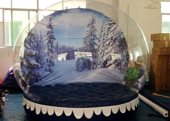 China Personalized Christmas Inflatable Snow Globes Outdoors Clear Dome Tent supplier