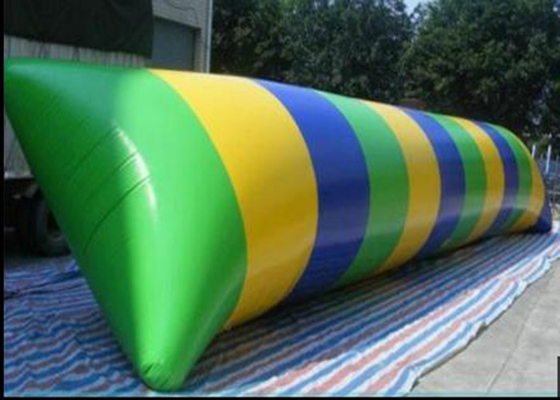 China Wonderful Inflatable Aqua Blob Jump / Water Launch Blob With Multi Colors supplier