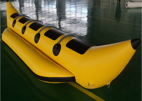 China Waterproof 0.9mm PVC Inflatable Fly Fish Banana Boat For Water Games supplier