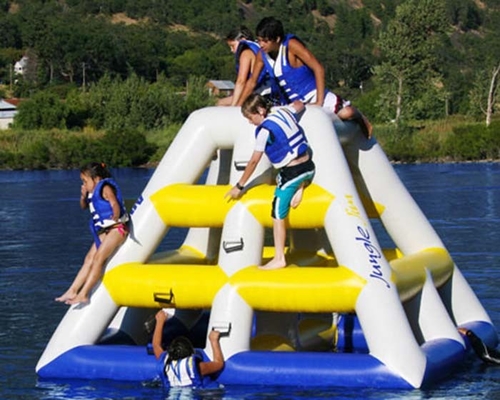 China Can be customized inflatable Water tower games with 0.9mm PVC tarpaulin supplier
