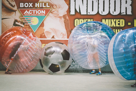 China Digital Printing Inflatable Bubble Football Waterproof 0.7 mm TPU Material supplier