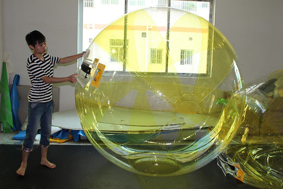 China Customized Transparent Water Rolling Ball , Giant Inflatable Walk On Water Ball supplier