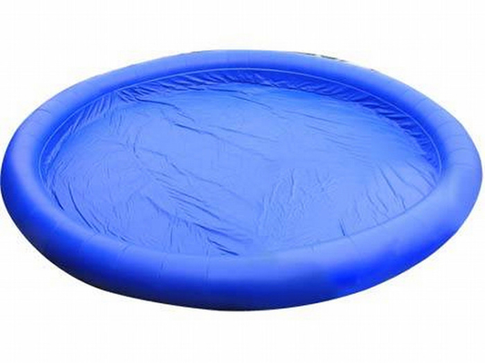 China 0.6 mm / 0.9 mm Pvc Plastic Blue Inflatable Swimming Pools Portable Above Ground supplier