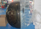 Youth Groups Half Black Inflatable Soccer Bubble Football With 1.0mm TPU supplier