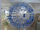 Custom Blue Inflatable Zorb Ball / Amusement Park Hamster Balls For Humans supplier