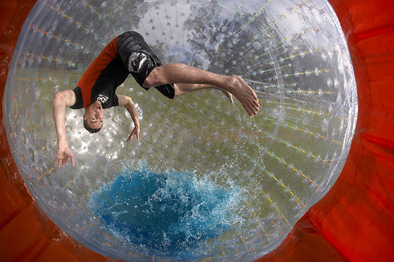 Commercial Grade Outside Humans Sized Zorb Inflatable Ball For Team Games supplier