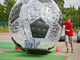 Customized Red Inflatable Zorb Ball , Inflatable Pool Zorb Hamster Ball supplier