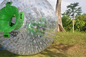 TPU Green Dot Inflatable Zorb Ball , Inflatable Human Hamster Ball 3.0m x 2.0m Dia For Grass supplier