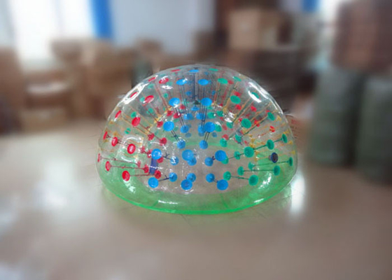 PVC / TPU Transparent Inflatable Coconut Balls , Inflatable Island Lounge in 1.8m x 1.2m supplier