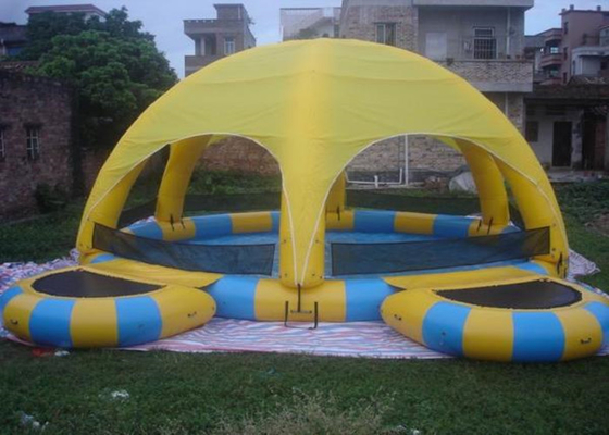 Portable 8m Dia Inflatable Water Pool With Cover Above Ground Blow Up Pools supplier