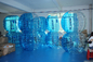 Blue bubble football equipment inflatable human soccer ball supplier