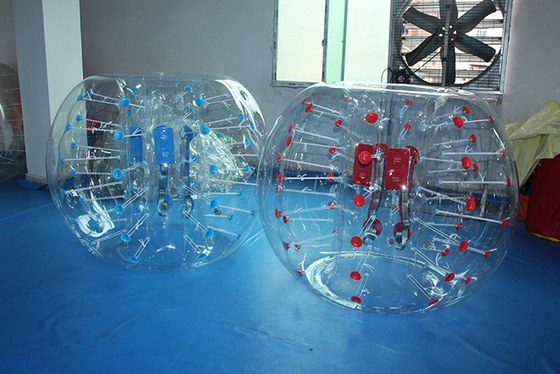 Red dot and blue dot inflatable bubble soccer PVC 0.8mm-1.0mm supplier