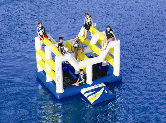 Giant commercial inflatable water park floating island Inflatable aqua park supplier