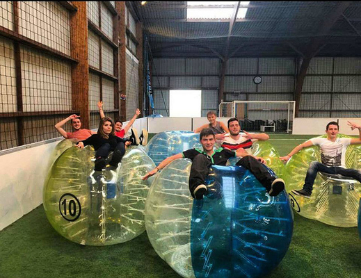 Abrasion Resistance Inflatable Bubble Football 0.8mm - 1mm TPU Body Zorb Ball supplier